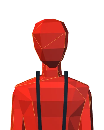 The same figure, in suspenders.
